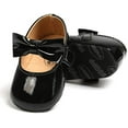 thumbnail image 3 of Baby Girls Mary Jane Flats with Bowknot Ballet Slippers Toddler First Walkers Infant Princess Wedding Christmas Dress Shoes, 3 of 6