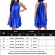 thumbnail image 2 of Vestido Corto Plisado Mini vestido Halter para mujer, sin espalda, estilo Sexy, holgado, sin mangas, ropa de fiesta Cgtredaw Xl Azul para Mujer, 2 of 7