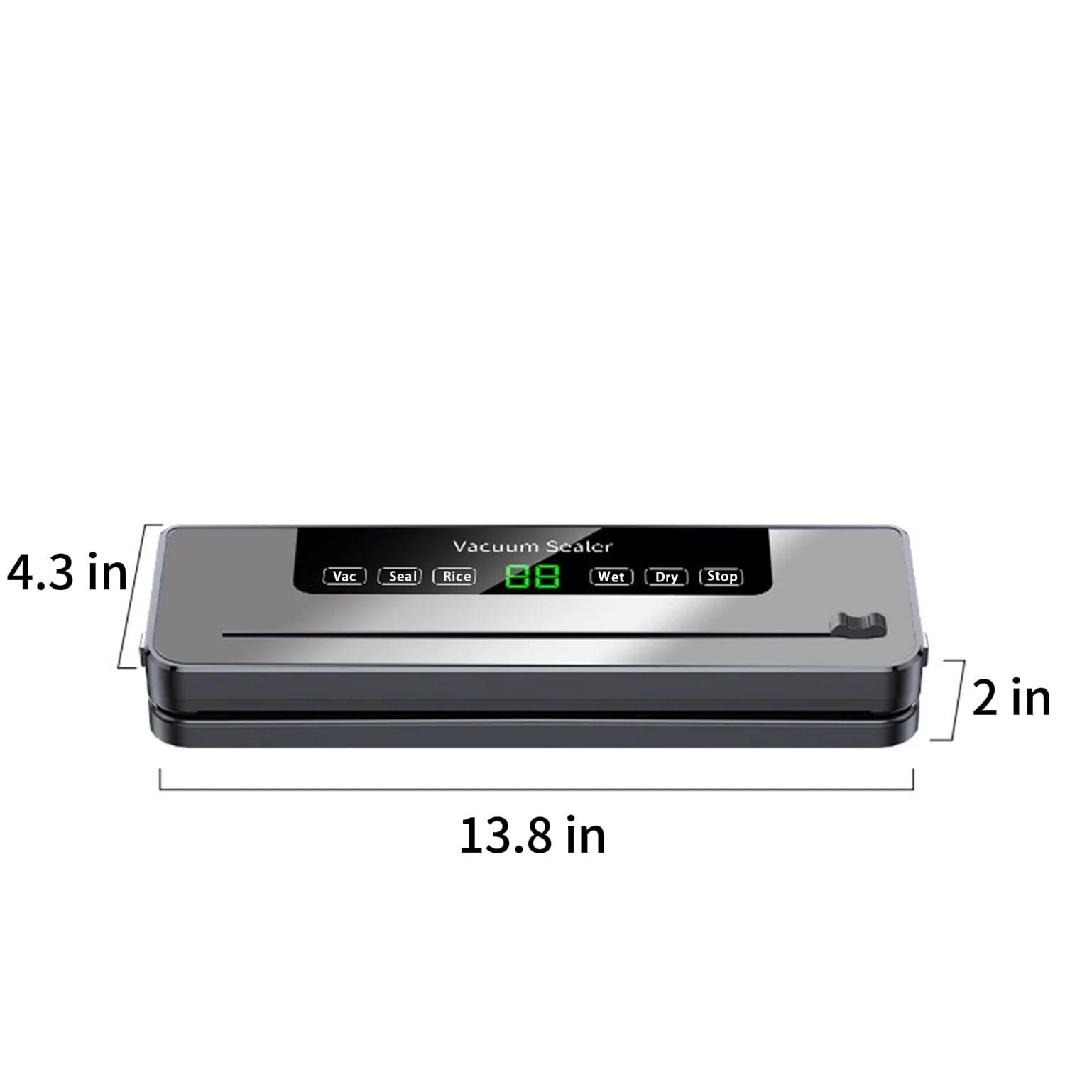 IUSU Vacuum Sealing Machine with 10 Bags, Built-in Cutter, Automatic Food Sealer Machine for Food, Led Indicator Lights, Dry & Moist Food Modes, Compact Design for Sous Vide and Food Storage-Gray