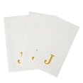 thumbnail image 2 of Luxenap - Toallas de lino de 15.8 x 7.9 pulgadas, 50 toallas de mano con letras &ndash; letra dorada 'J', Sans Serif Font, servilletas de papel blanco, airlaid, para ba&ntilde;os y mesas, 2 of 11