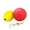 Red Yellow, variant on 2Pack Treat Ball Rubber Ped Dog Puppy Cay Toy Training Detnal Teething Chew Balls for Small Medium Dogs Dispenser IQ Ball Green & Yellow