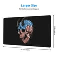 thumbnail image 4 of DouZhe Large Mouse Pad, Punk Rock American Flag Skull Non-Slip Waterproof Rubber Keyboard Office Desk Pads Mousepad, 29.5 x 15.8 inches 3mm Thick, 4 of 7
