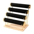 thumbnail image 3 of fenteer 4 Tiers Bracelet Holder Bangle Display Stand for Bedroom Countertop Business black, 3 of 5