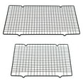 thumbnail image 1 of KAKOWELY Bread Cooling Rack 2pcs Nonstick Cake Bread Cooling Rack Rectangle Design Baking Cooling Rack16.06"X10.16"X0.59", 1 of 5