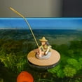 thumbnail image 3 of MezoJaoie Aquarium Decor Floating Fisherman Aquarium Decor with Fishing Rod Feeder Figurines for Landscaping Home Paludarium Terrarium Studio Betta Shrimp Bearded Dragon methodical, 3 of 9