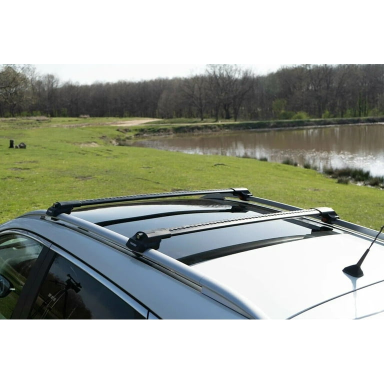 Subaru Outback Bh Suv 2000-2004 Roof Rack Cross Bars Black Set A1