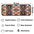 thumbnail image 2 of CURLYOOT Aztec Runner Rug 2'x6' Washable Kitchen Runner Rug Indoor Non Slip Laundry Rugs Abstract Geometric Boho Floor Carpet for Hallway Kitchen Entryway Bedroom Living Room, 2 of 9