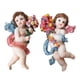 thumbnail image 2 of Estatuas de ángeles de resina, figuritas pintadas a mano, artesanías, estatua de ángel religioso para escritorio, sala de estar, mesa, decoración del perfke Estatua de ángel, 2 of 9