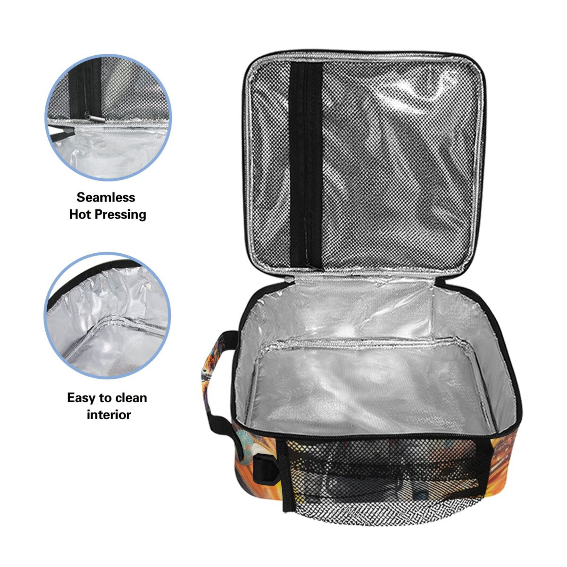 ALAZA Astronaut Space Lunch Box Insulated Lunch Bag Reusable Thermal Cooler Tote School Picnic