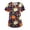31#Navy, variant on Women Jack O Lantern Pumpkin Halloween Scrub Tops V Neck Short Sleeve Medical Uniform With Double Side Pockets