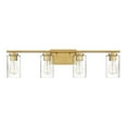 thumbnail image 2 of Trade Winds Raymond 4-Light Bathroom Vanity Light in Natural Brass, 2 of 5