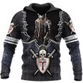 thumbnail image 3 of Sudadera con capucha vintage con estampado 3D de los Caballeros Templarios para hombre, ropa informal de gran tamaño, sudaderas con capucha, ropa para hombre, jerséis de manga larga, 3 of 5