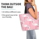 thumbnail image 2 of Disketp Pink Flamingo Bolsa Tote Estampada para Mujer, Bolso de Hombro y de Mano para Compras y Viajes, 2 of 8