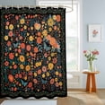 thumbnail image 4 of Shower Curtain Vintage Daisy Floral Shower Curtains for Bathroom Decor, Waterproof Polyester Shower Curtain Set with Hooks, Standard Size 72" x 72" Spring Wildflower Beige, 4 of 9