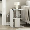 thumbnail image 6 of Furinno Boyate Open Storage Sofa Side Table, End Table with USB and Type-C Charging Port, White, 6 of 6