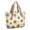 Daisy Pioneer Flower and Sunflowers, variant on Daisy Pioneer Flower and Rainbow Large Tote Bag for Women, Polyester Roomy Beach Bag with Pockets and Zipper, Lightweight Gifts Ideas for Christmas Birthday