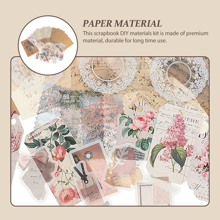 Paper Stickers Scrapbook Diy Material Decorative Scrapbooking Vintage Hand  Account Wrapping Decoration Base Gift Washi 