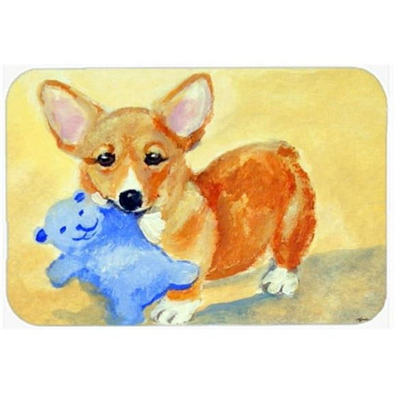Corgi & Teddy Bear Mouse Pad, Hot Pad or Trivet