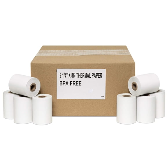 2 1/4"" X 85' Thermal Paper (24 Rolls) Works for Verifone Printer Tranz 420 Verifone Vx510 Verifone Vx510le Verifone Vx570