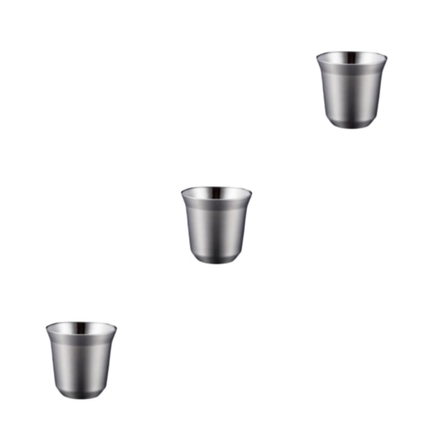 Advancent Tazas de café de acero inoxidable, caja fuerte de doble pared, antiescaldado, taza de agua de té de 80ML, taza aislante, dormitorio, Type1 NO1