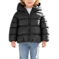 thumbnail image 3 of Abtuhar Toddler Girls Fall Winter Hooded Casual Outerwear and Jackets Solid Thick Padded Warm Coat for 12‑84 Months, 3 of 5