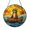 Acrylic 3.5 Inch, variant on Ocean Sea Lion Window Suncatcher with Stained Glass Look, Calm Beach Inspired Decoration