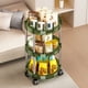 thumbnail image 1 of Estantería con ruedas ZJT250120102 | Carrito de 3 niveles con ruedas | Organizador de plástico para café o café verde, ideal para refrigerios, maquillaje, baño, dormitorio y sala de estar, 1 of 5