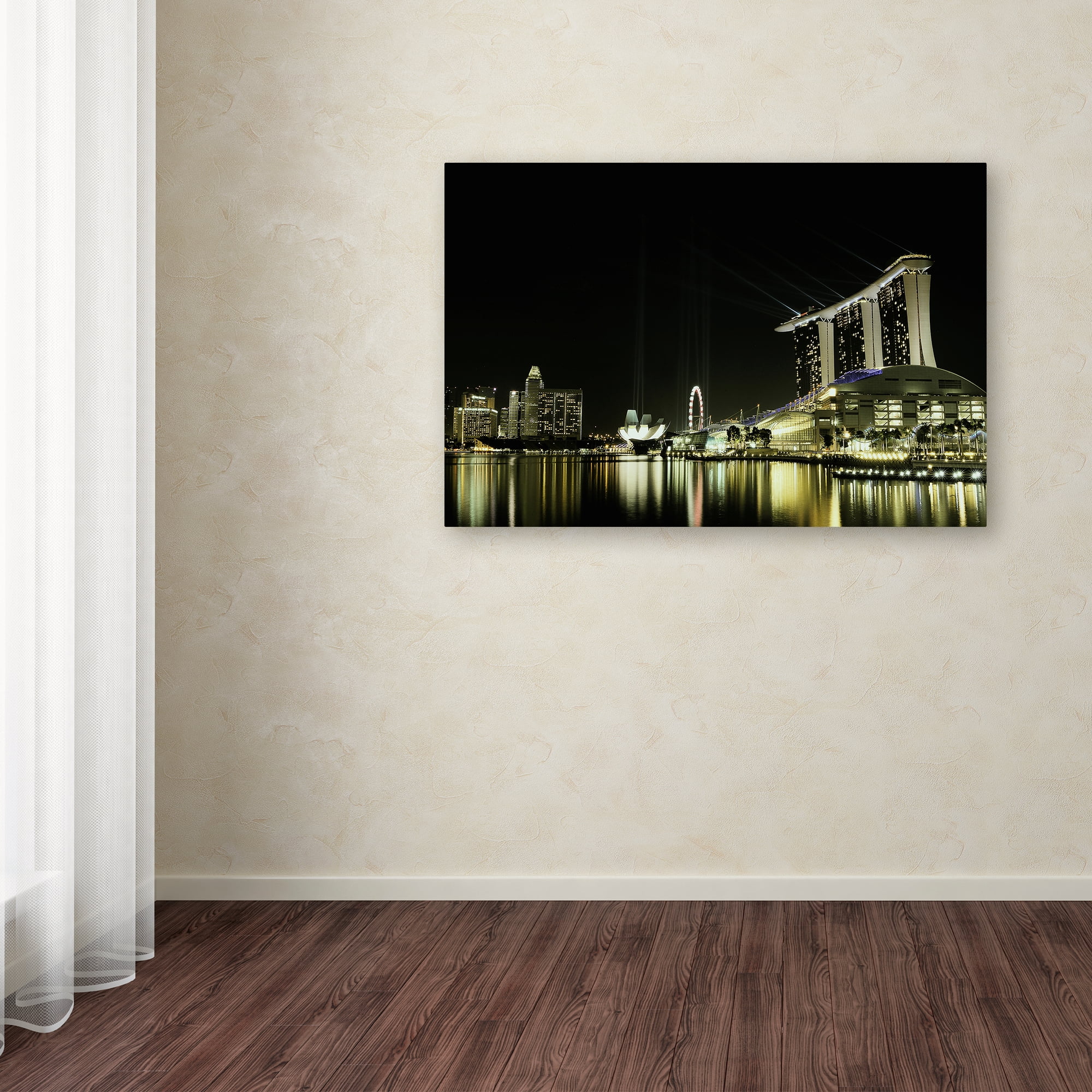 Trademark Fine Art 'Night In The City' Canvas Art by Hardibudi
