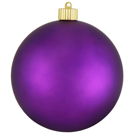 Christmas By Krebs Large Christmas Ornaments Matte Purple 6 Christmas by Krebs Large Christmas Ornaments Matte Purple 6