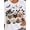 White, variant on Halloween Ghost Reading Short-Sleeve Crew Neck Shirt