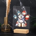 thumbnail image 4 of Patriotic Alaskan Malamute 4th of July Independence Paws Acrylic Plaque Sign Ashwood Base Alaska Mal Dog Lovers Gifts Home Desk Decor - 02010, 4 of 5