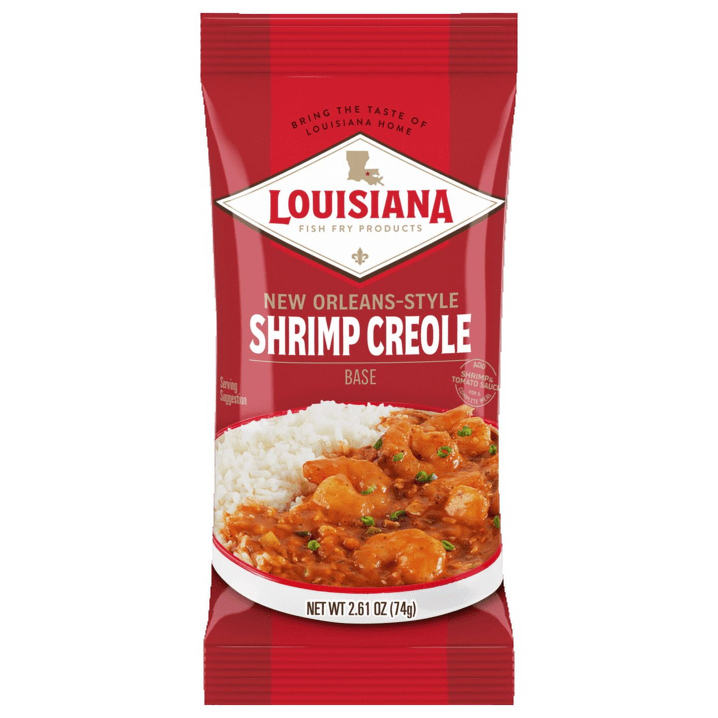 (2 pack) Louisiana Fish Fry Products New Orleans-Style Shrimp Creole Base 2.61 oz