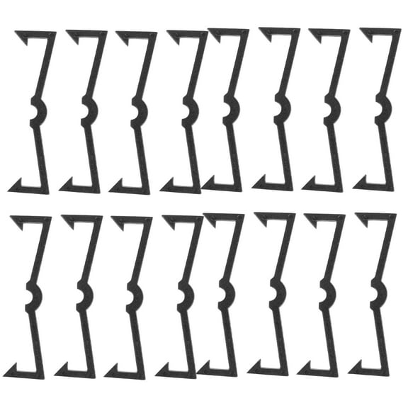 TABLZONE 100pcs Plastic Pegboard Hook Organizing Retainers Black Clips for Modern Storage
