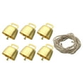 thumbnail image 1 of Unique Bargains 1.4 x 2.4 x 1.4' Mini Cow Bells, 1 Pcs, Golden Tone & Rope 2Meter, 1 of 5