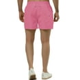 thumbnail image 3 of INSPIRE CHIC Men's Summer Lightweight Solid Color Mesh Lining Beach Swim Shorts Pink 30, 3 of 5