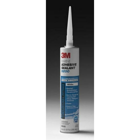 3M Marine Adhesive Sealant 5200 White 1/10 Gallon Cartridge 06500