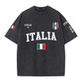 thumbnail image 3 of Mens Casual Shirts Italian Washed Print Graphic Design Comfort Fashion Mens Sprimg Clothing,Black,2XL, 3 of 3