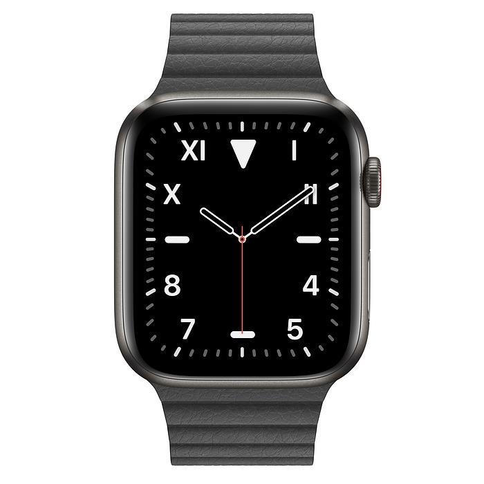 Apple Watch Series 5 Edition 44mm Titanium Case And Black Leather Loop Open Box Walmart Canada
