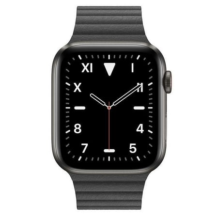 Apple Watch Series 5 Edition 44mm, Titanium case and black leather loop ...