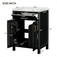thumbnail image 3 of Furvclv 24'' Bathroom Vanity With Top Sink, Modern Bathroom Storage Cabinet With Flip Drawer & Soft-close Doors, Freestanding Single Sink Bathroom Vanity For Home Bathroom, 3 of 9