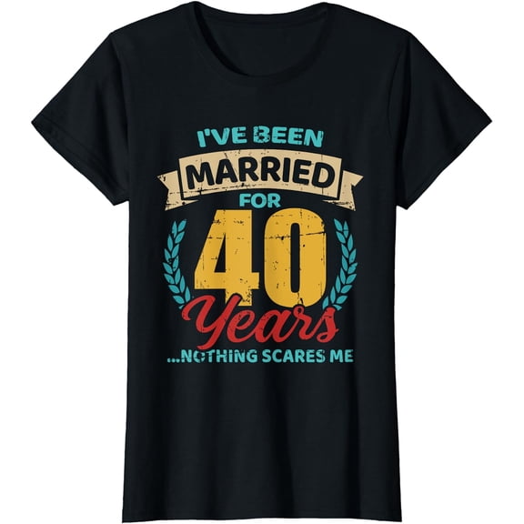 Married for 40 years 40th wedding anniversary T-Shirt