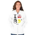 thumbnail image 4 of I Love Pacman 80's Zip Up Hoodie Men's Women's Brisco Brands M, 4 of 6