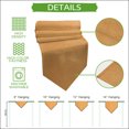 thumbnail image 5 of Orange Table Runner Linen Burlap Table Runner 72 Inches Long Farmhouse Solid Textured Rustic Retro Dresser Scarves for Kitchen Island Coffee Dining Room Party Wedding Holiday Decoration 16"x72", 5 of 8