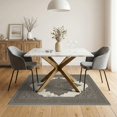 thumbnail image 3 of ODIKA Neutral Muted That Symmetrical Abstract Mottled Vintage Print Easy Care Kids Safe for Small Living Room, Playroom, Bedroom, 3 of 7