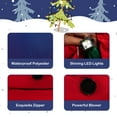 thumbnail image 4 of Costway 8FT Tall Inflatable Santa Claus Carrying Christmas Tree, Snowman on Red Truck, 4 of 7