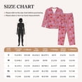 thumbnail image 4 of Picia Cute Strawberry Pattern Women’s Long-Sleeve Sleepwear Set - Soft 2-Piece Loungewear with Pockets, Comfy PJs for Relaxing Nights-Medium, 4 of 7