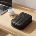 thumbnail image 3 of Electronics Cable Organizer Pouch, Silver Multifunctional, 1 Piece Padded, Portable Travel Storage Bag for Charging Cords, Power Adapters, Earphones and Small Digital Accessories, 3 of 5