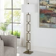 thumbnail image 4 of Uttermost Link Transitional Metal and Fabric Floor Lamp in Brass/Gold, 4 of 7