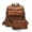 Brown, variant on PU Leather Backpack Purse for Women Large Fashion Designer Travel Backpack Ladies Shoulder Bag - Black