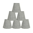 thumbnail image 4 of Urbanest Pure Linen Chandelier Empire Clip-on Shade, 3″ Top × 5″ Bottom × 4.5″ Slant Height – Replacement Lamp Shades for Chandelier, Pendant Light, Wall Sconce & Small Table Lamp, 6-Piece, Natural, 4 of 7